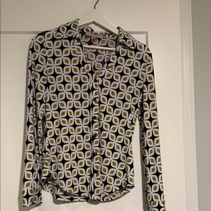 Philosophy Graphic Button Down Shirt - Black, White, Yellow